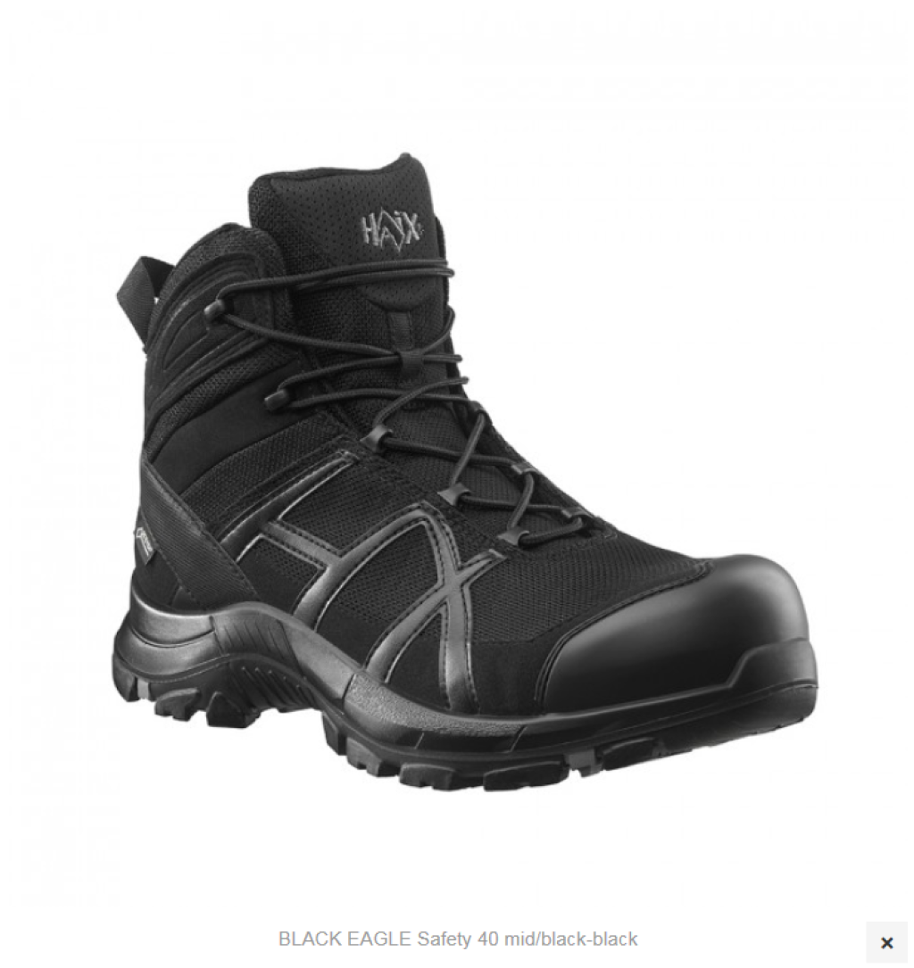 Haix BLACK EAGLE Safety 40 mid/black-black 10.0